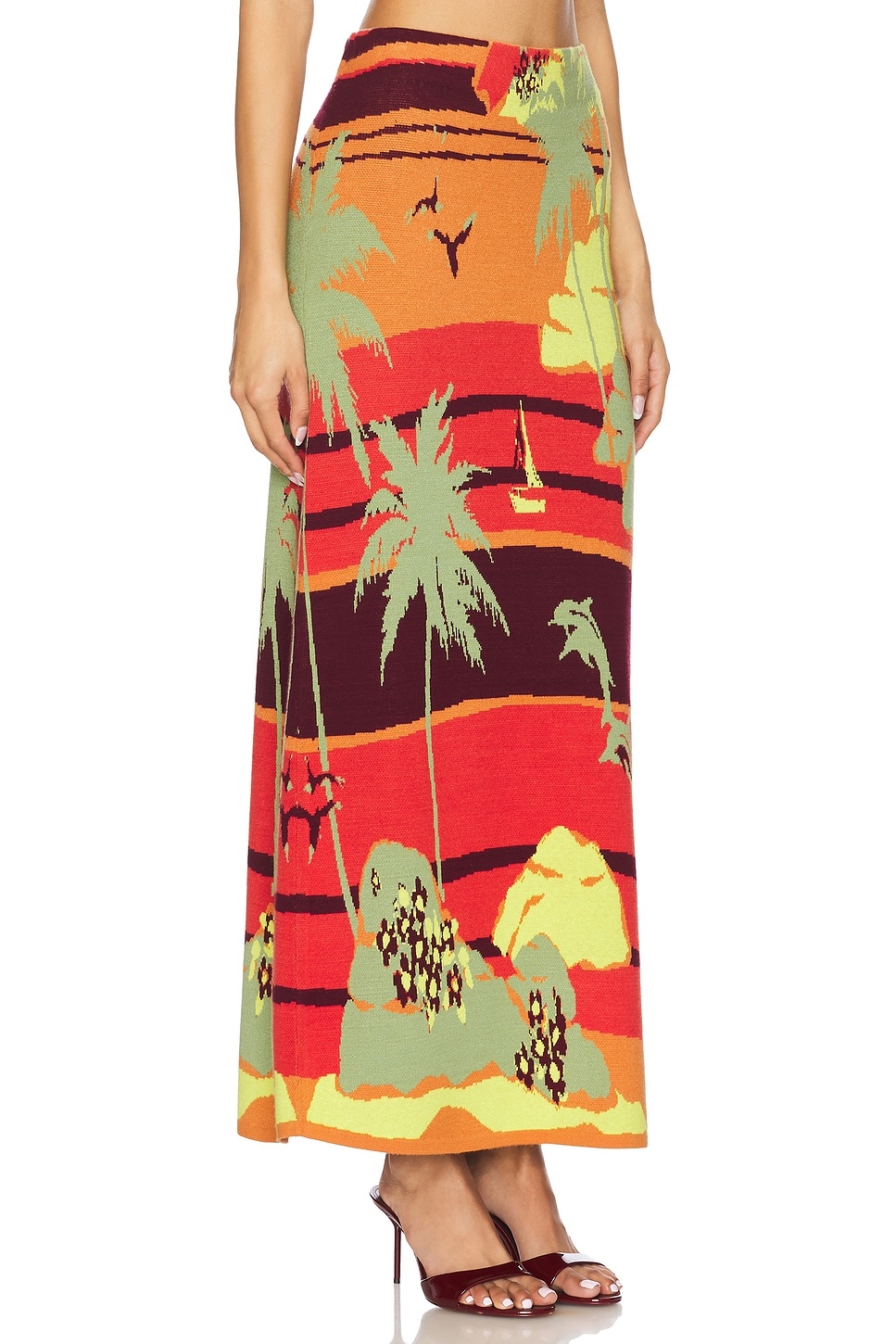 Palm Island Knit Skirt - 2