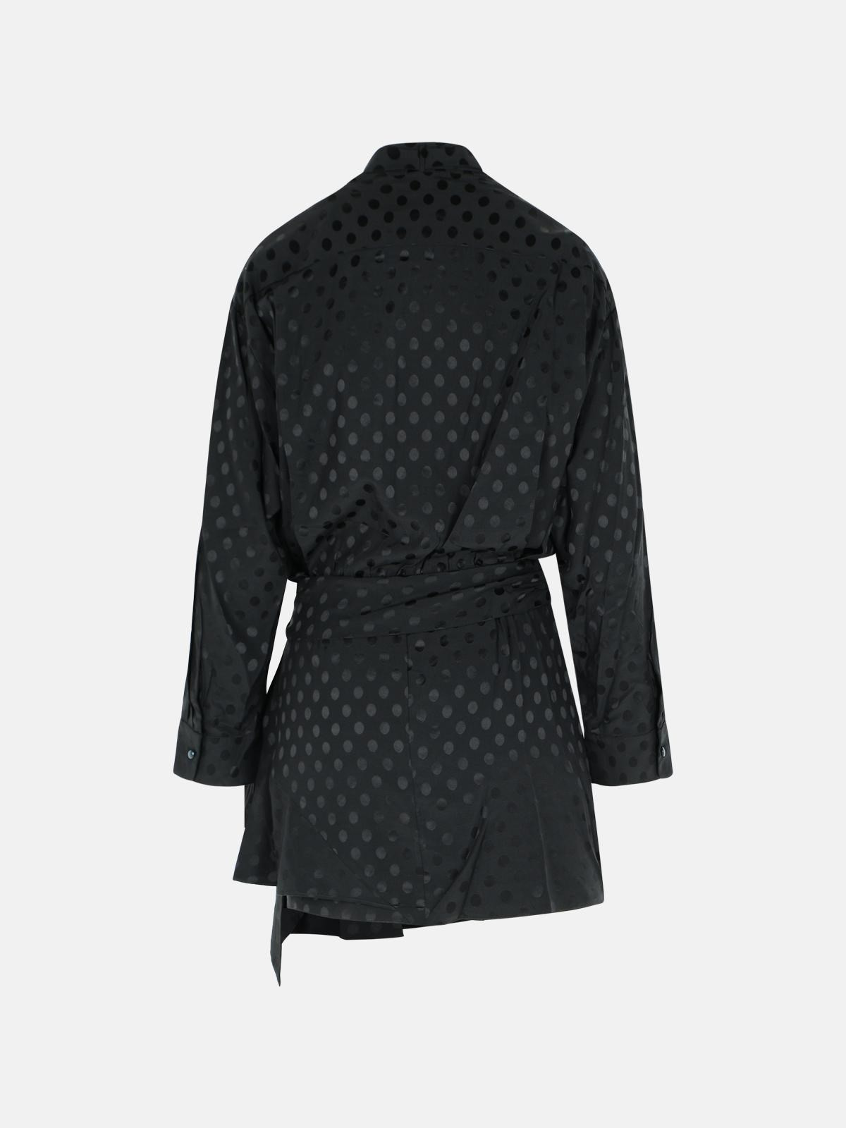 BLACK SILK DRESS - 3