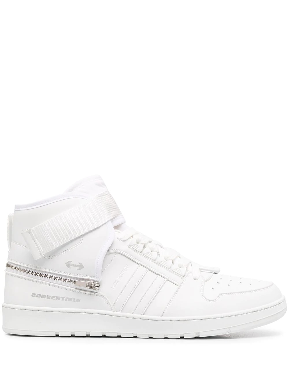 stripe-detail high-top sneakers - 1