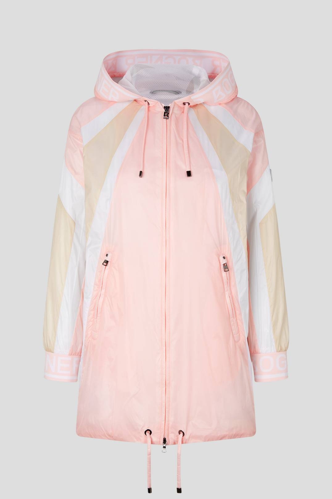 CAREN FUNCTIONAL PARKA IN PINK/WHITE - 1