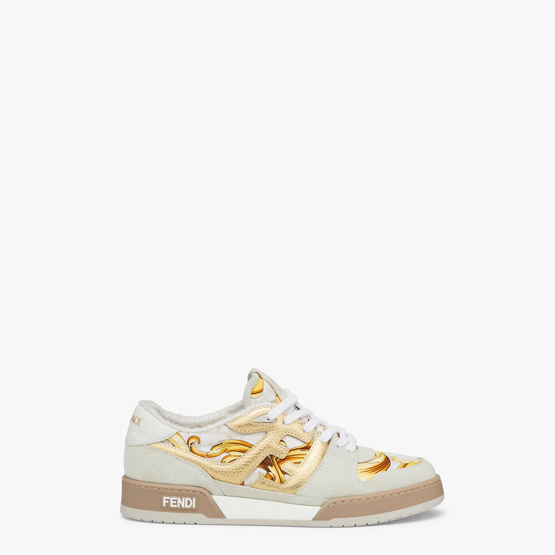 Fendace Beige suede  low-tops - 1
