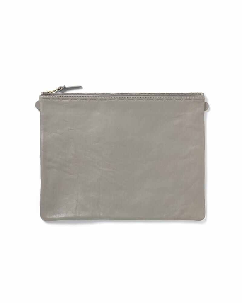 LEATHER TRAVEL CASE GREY - 1