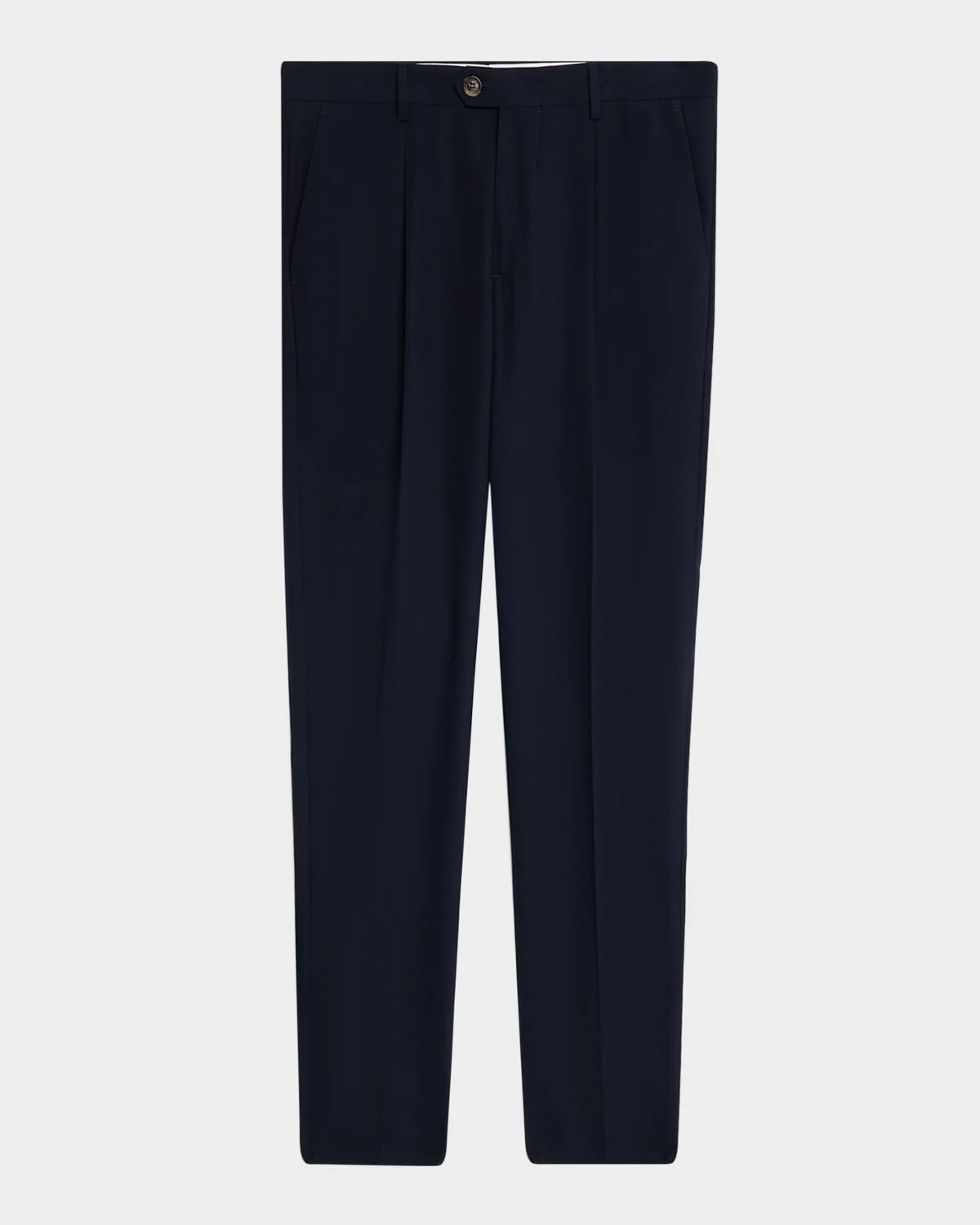 Men's Cotton Classic-Fit Pleated Pants - 1