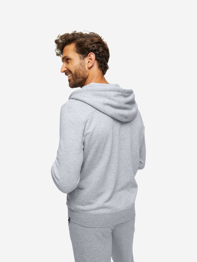 Men's Hoodie Quinn Cotton Modal Silver - 6
