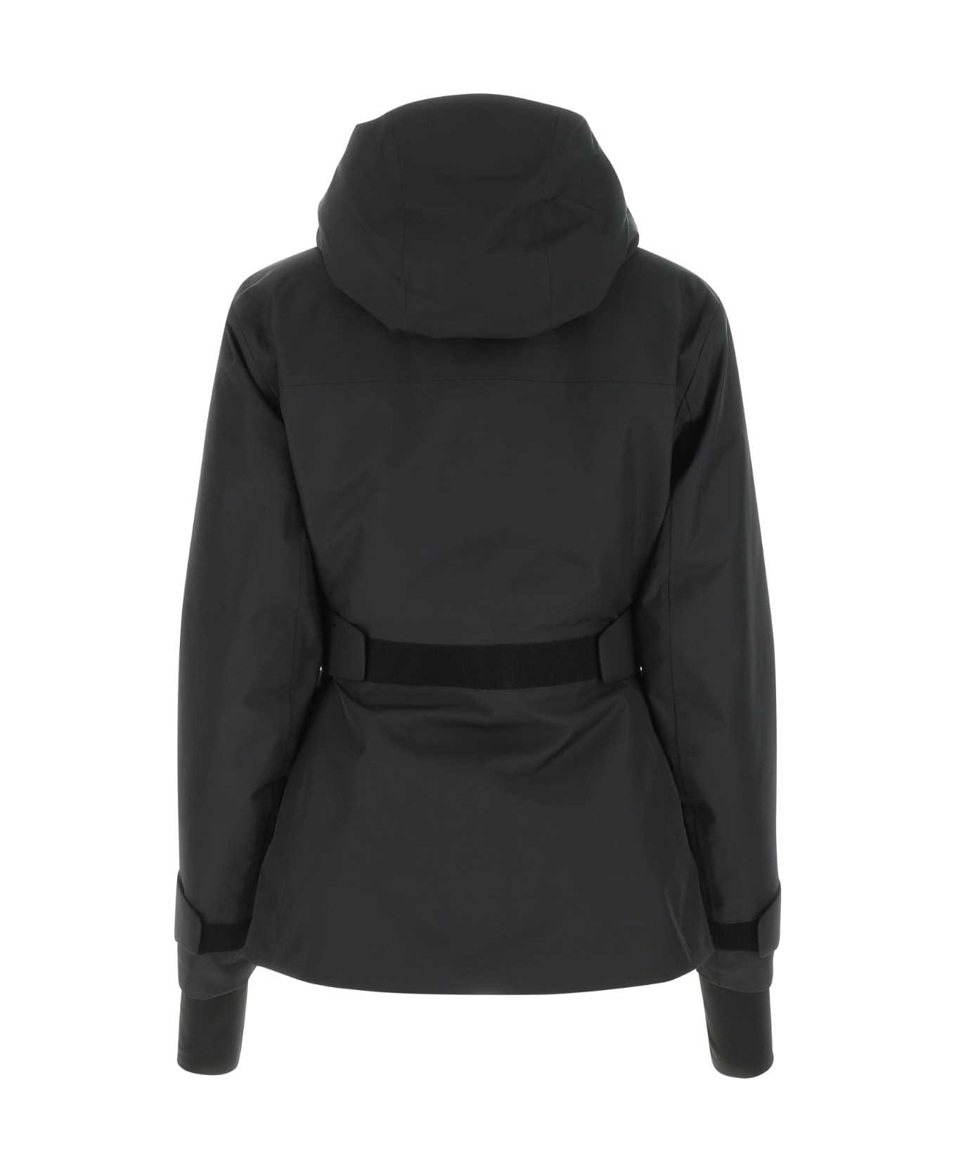 Black Polyester Padded Jacket - 2