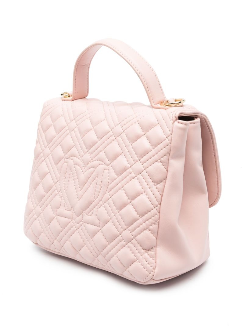 quilted faux-leather tote bag - 3