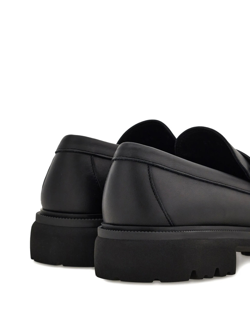 FERRAGAMO Ferragamo Gancini Leather Loafers outlook