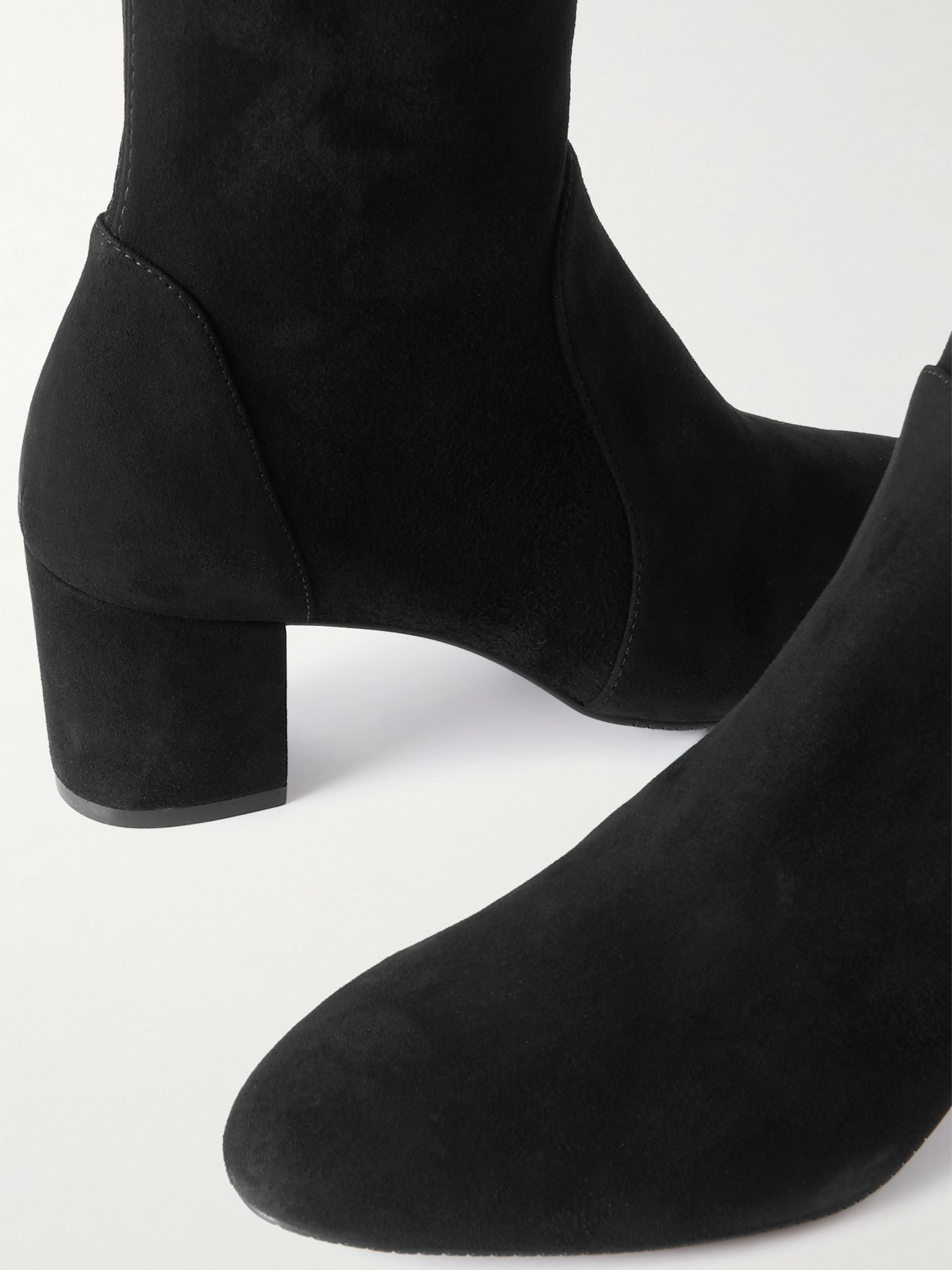 Yuliana suede sock boots Black - 4