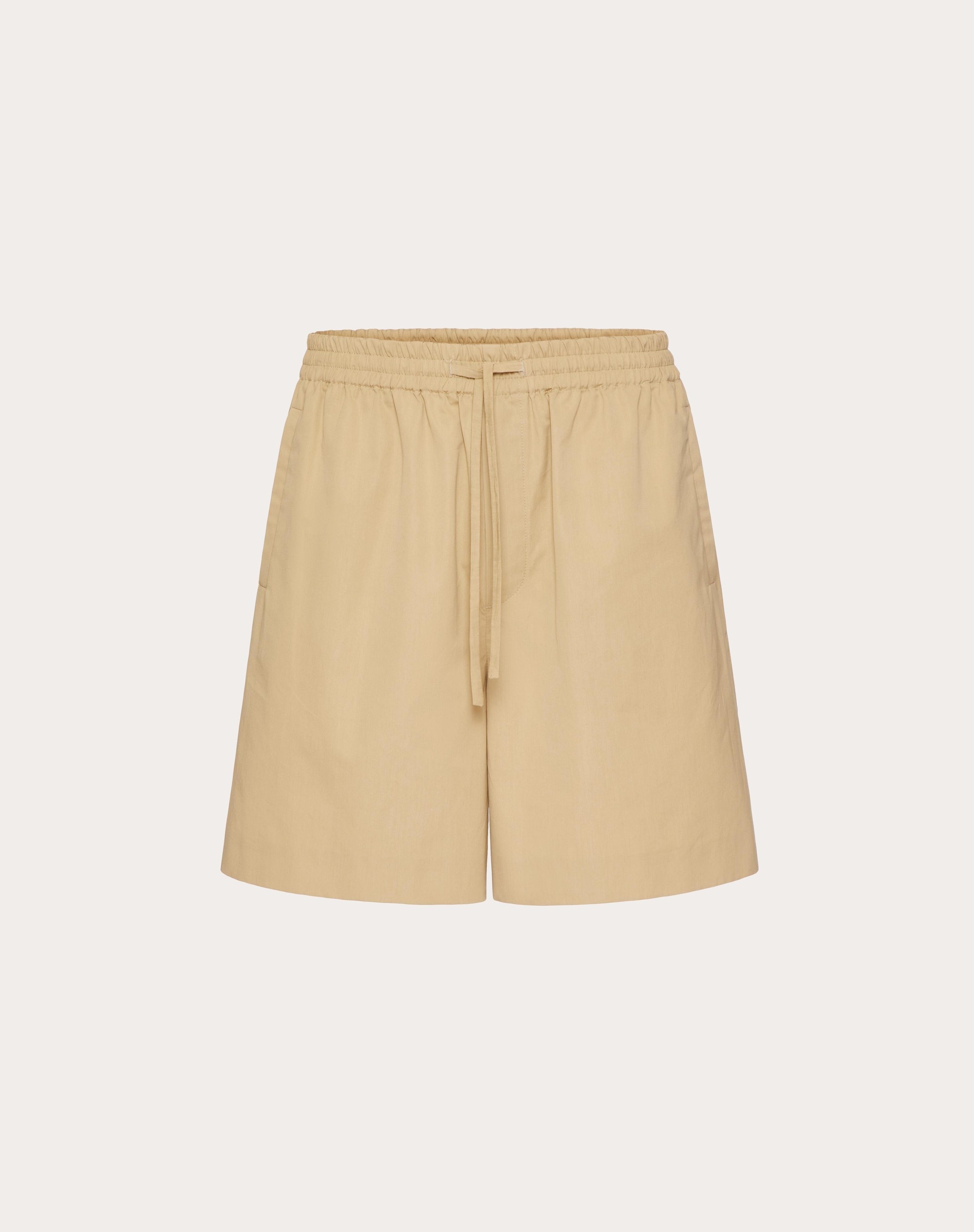 COTTON POPELINE BERMUDA SHORTS - 1