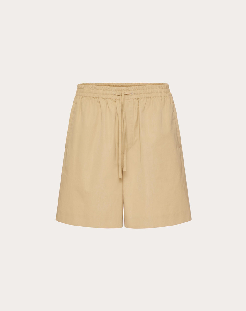 COTTON POPELINE BERMUDA SHORTS 1