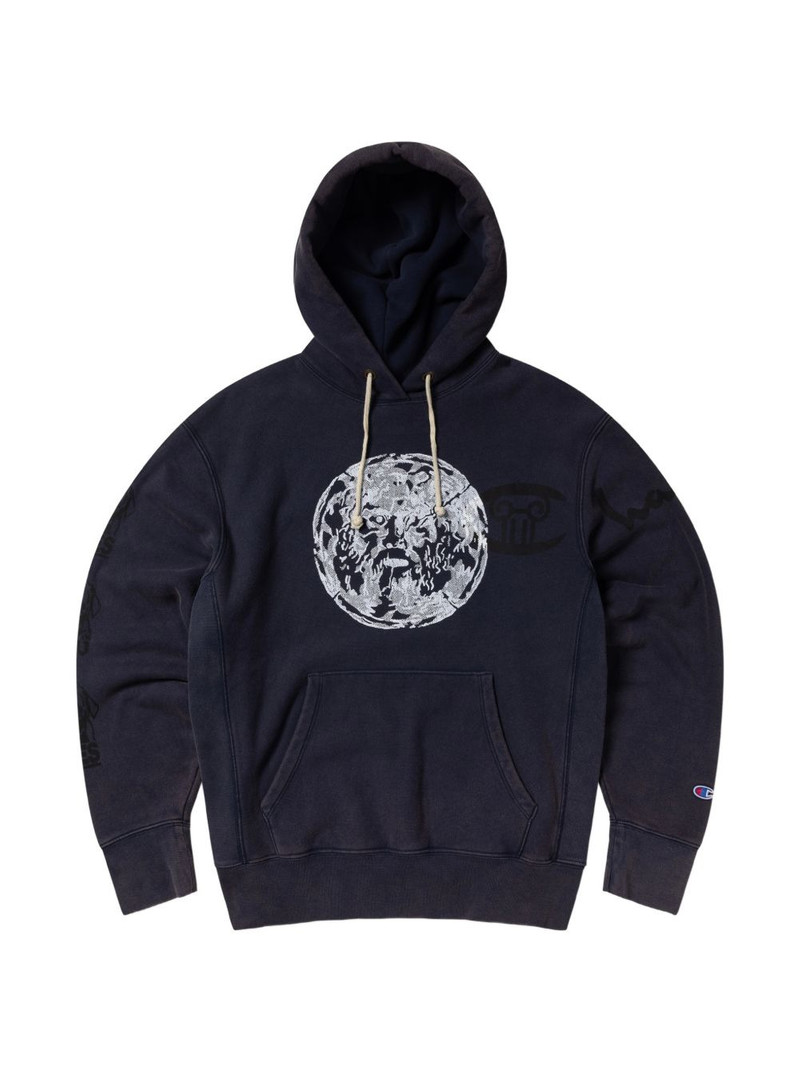 x Aries graphic-print drawstring hoodie 1
