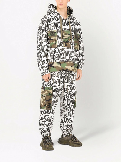 Dolce & Gabbana logo-print cargo track pants outlook