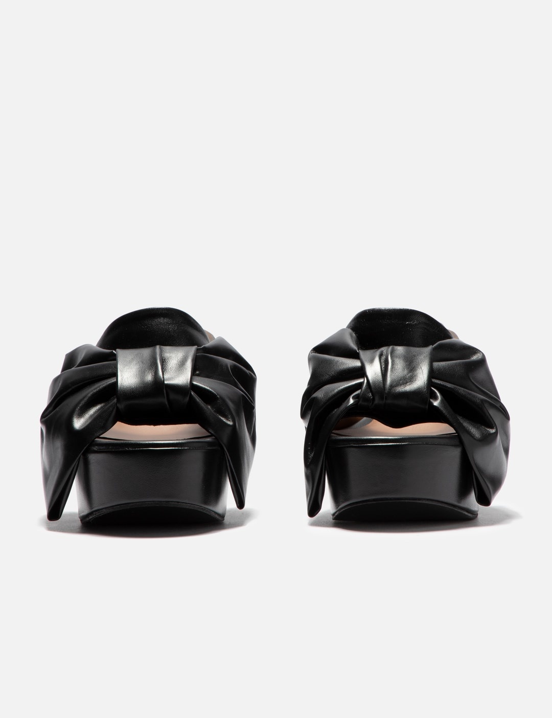 BLACK RIBBON PLATFORM SANDALS - 2