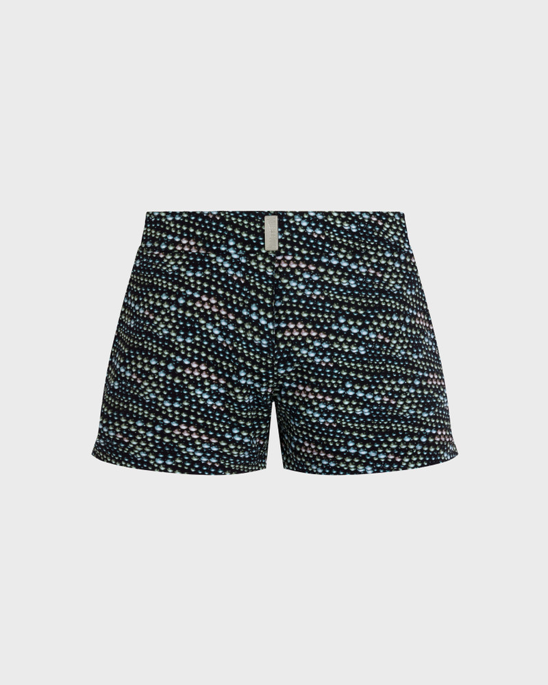 WOMEN STRETCH FLAT BELT SWIM SHORTS PEARL 1