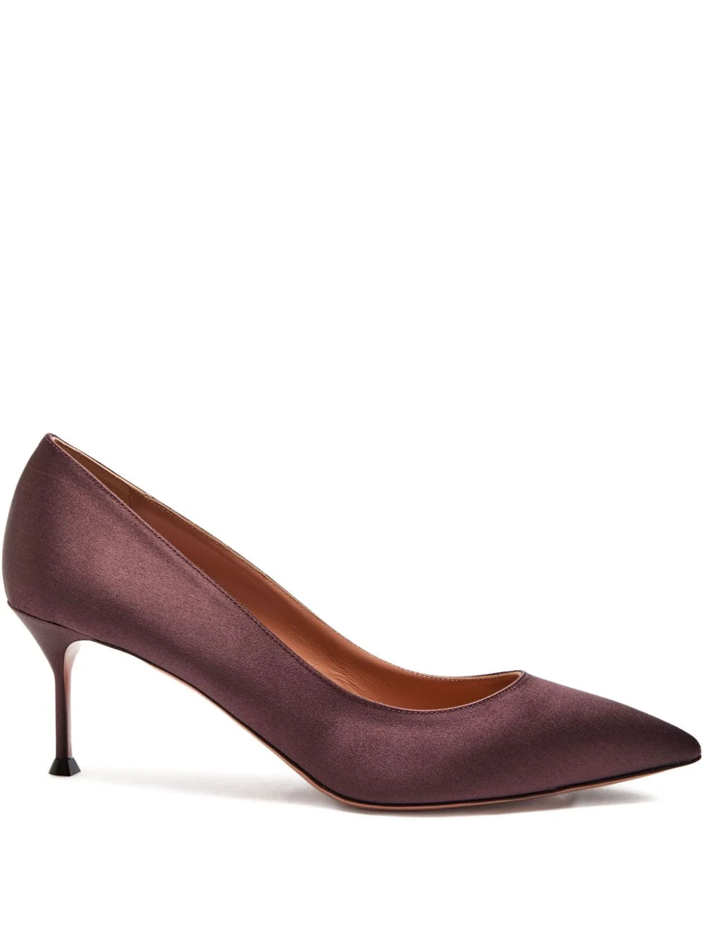 65mm Purist pointed satin pump - 1