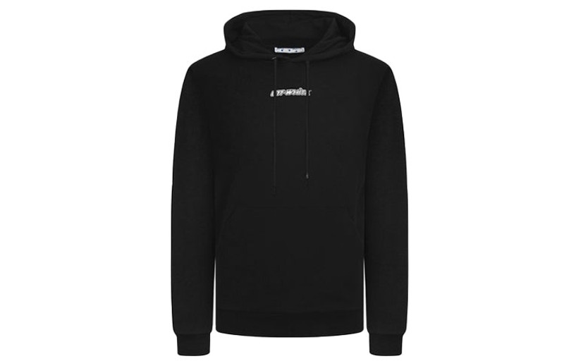 Off-White Off-White FW20 Arrows Printing Hooded Pullover Men Black OMBB037E20FLE0021045 outlook