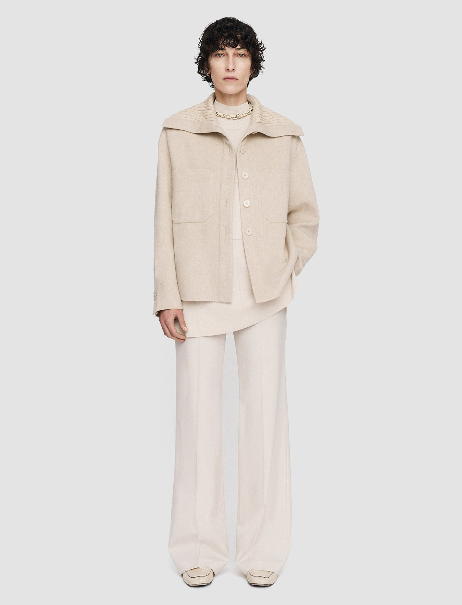 Light Double Face Henri Jacket - 2