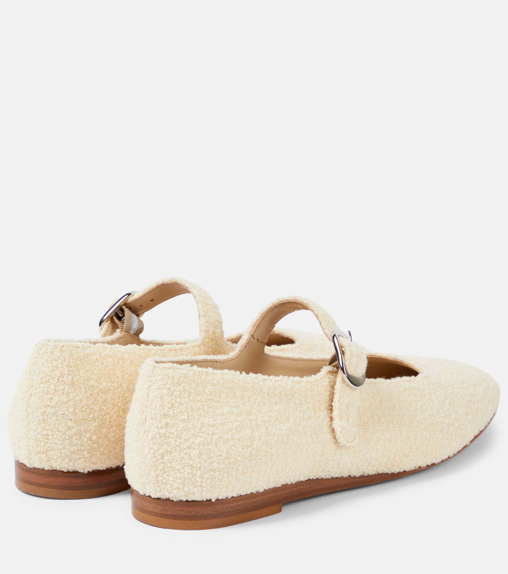 Canvas Mary Jane flats - 3