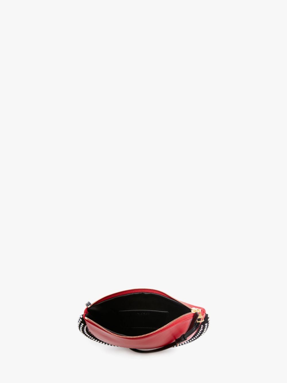 BUMPER-MOON LEATHER SHOULDER BAG WITH CRYSTAL - 4