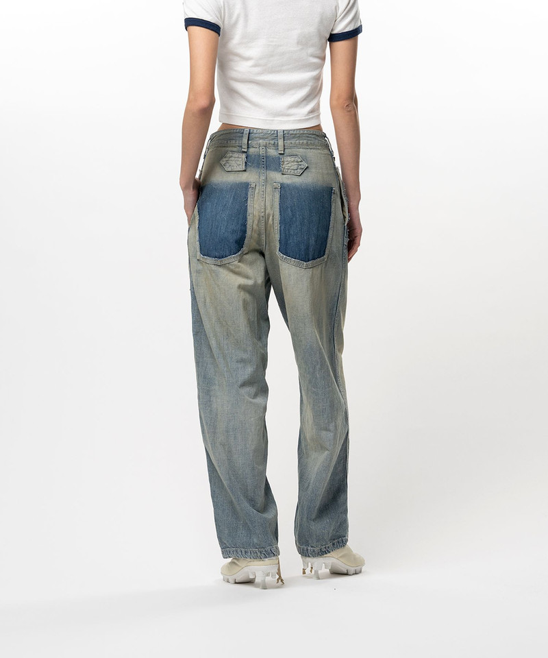 Cut-Out Pocket Denim Pants 21