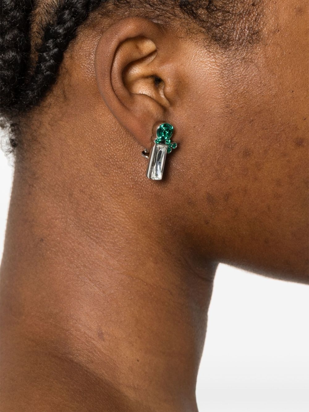 crystal-embellished earrings - 2