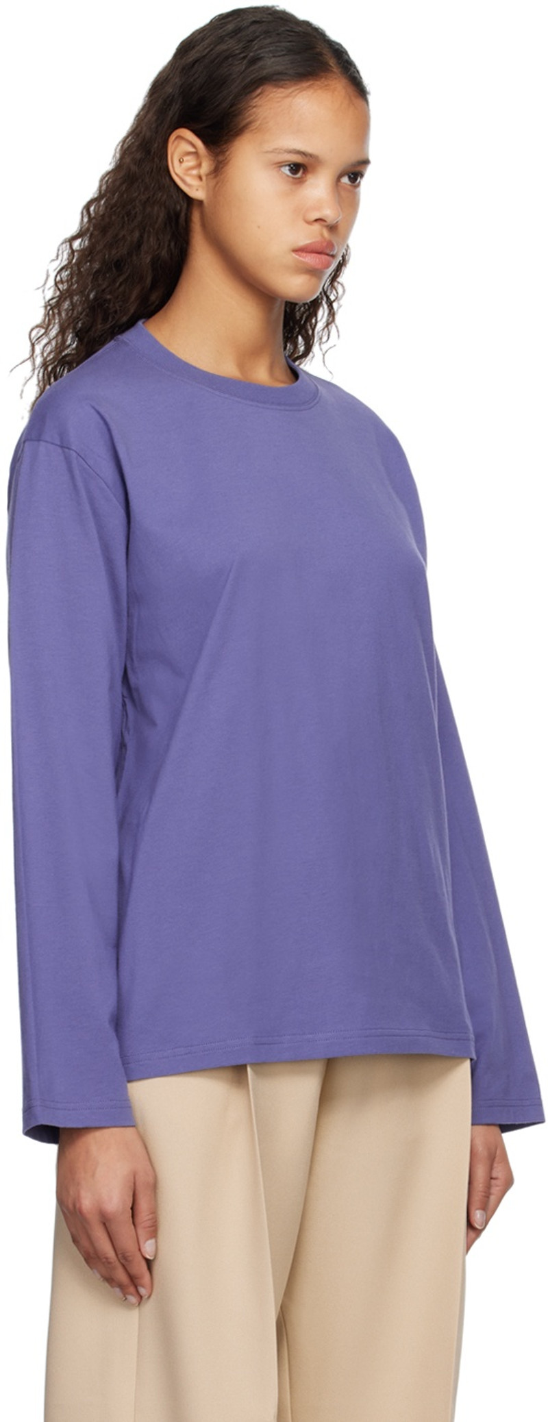 Stockholm Surfboard Club Purple Back Print Long Sleeve T-Shirt outlook