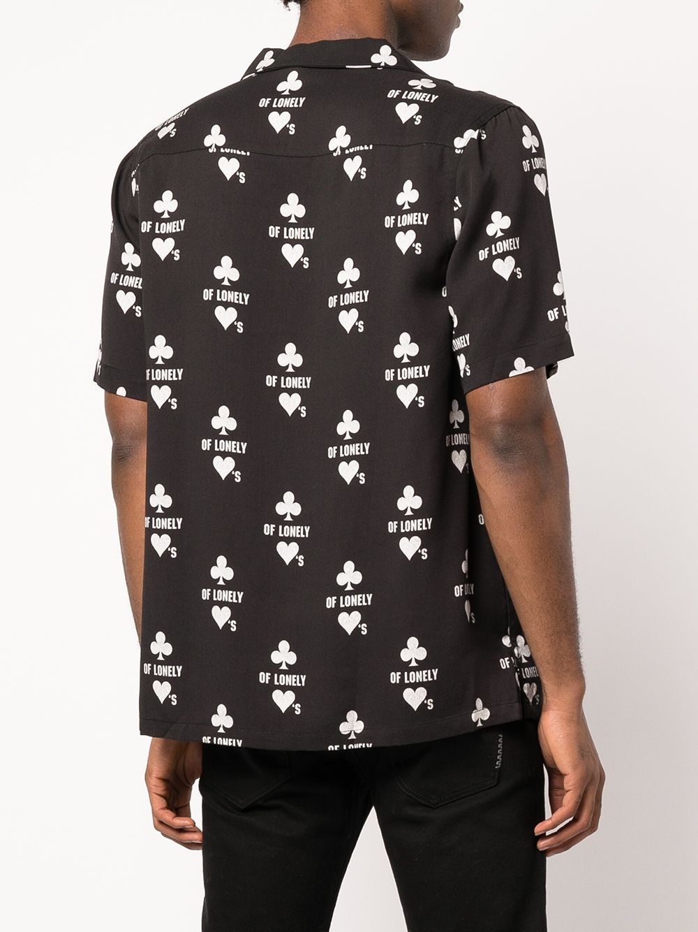 Klub Of Hearts-print shirt - 4