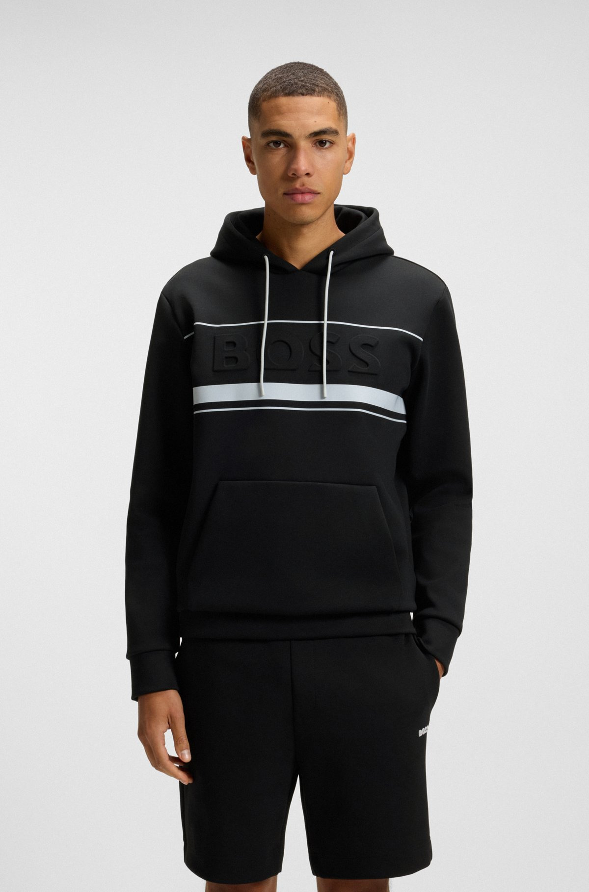 HOODIE WITH STRIPE DETAILS - 2