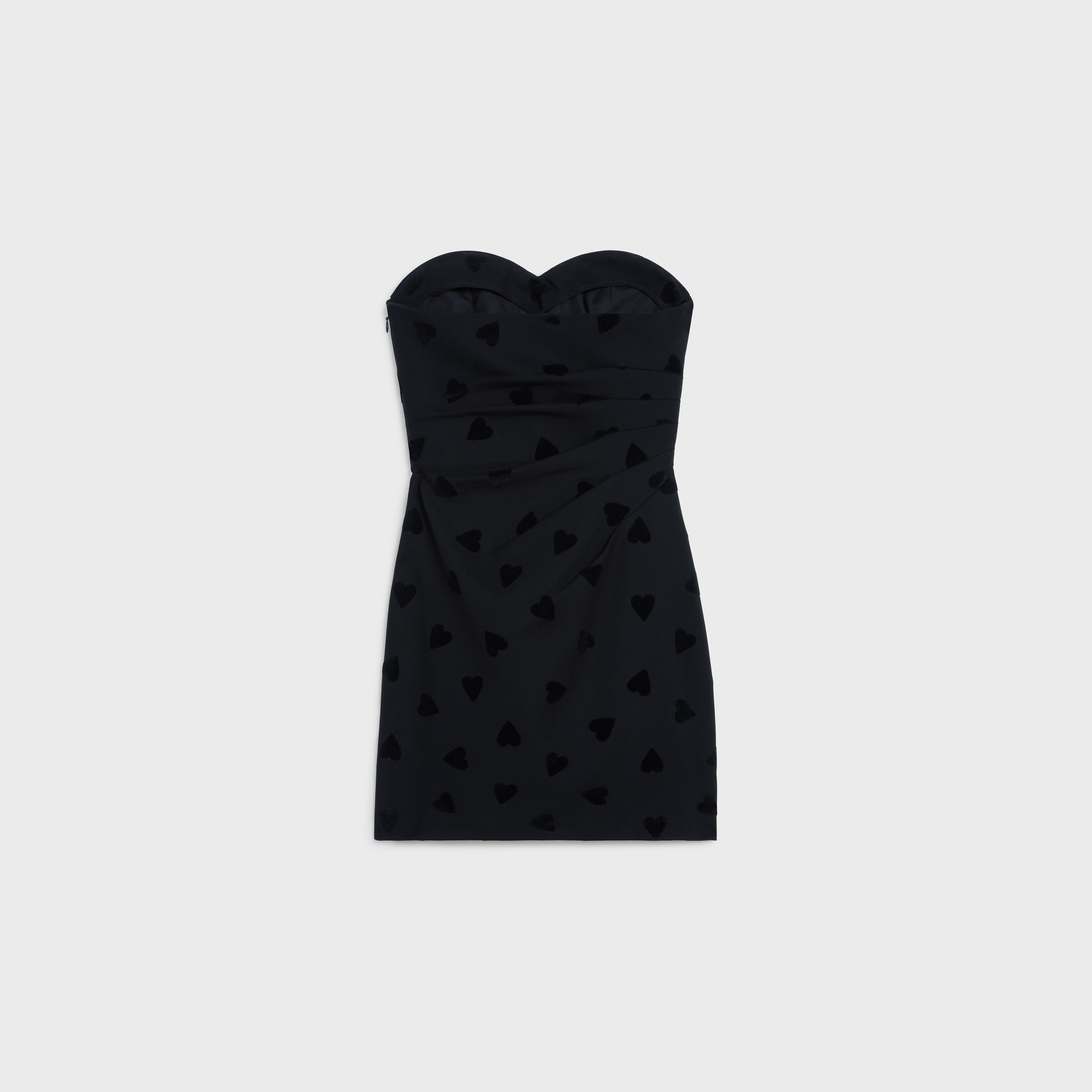 MINI BUSTIER DRESS IN WOOL SABLÉ - 2