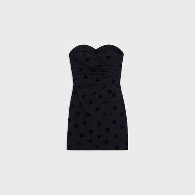 CELINE MINI BUSTIER DRESS IN WOOL SABLÉ outlook