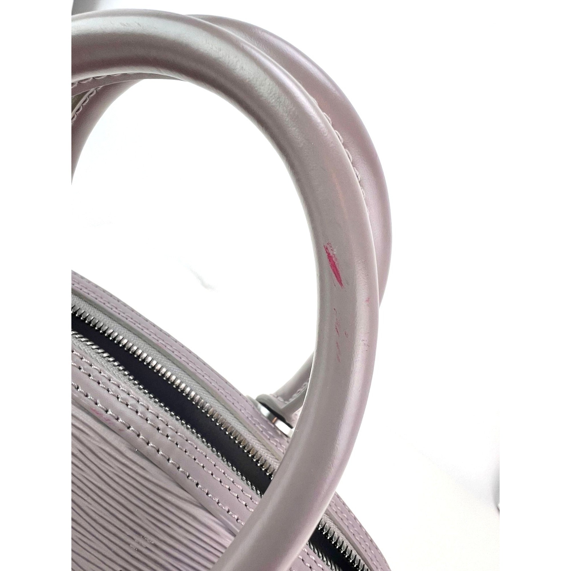 LOUIS VUITTON Epi Jasmin Grey Leather Hand Bag - 9