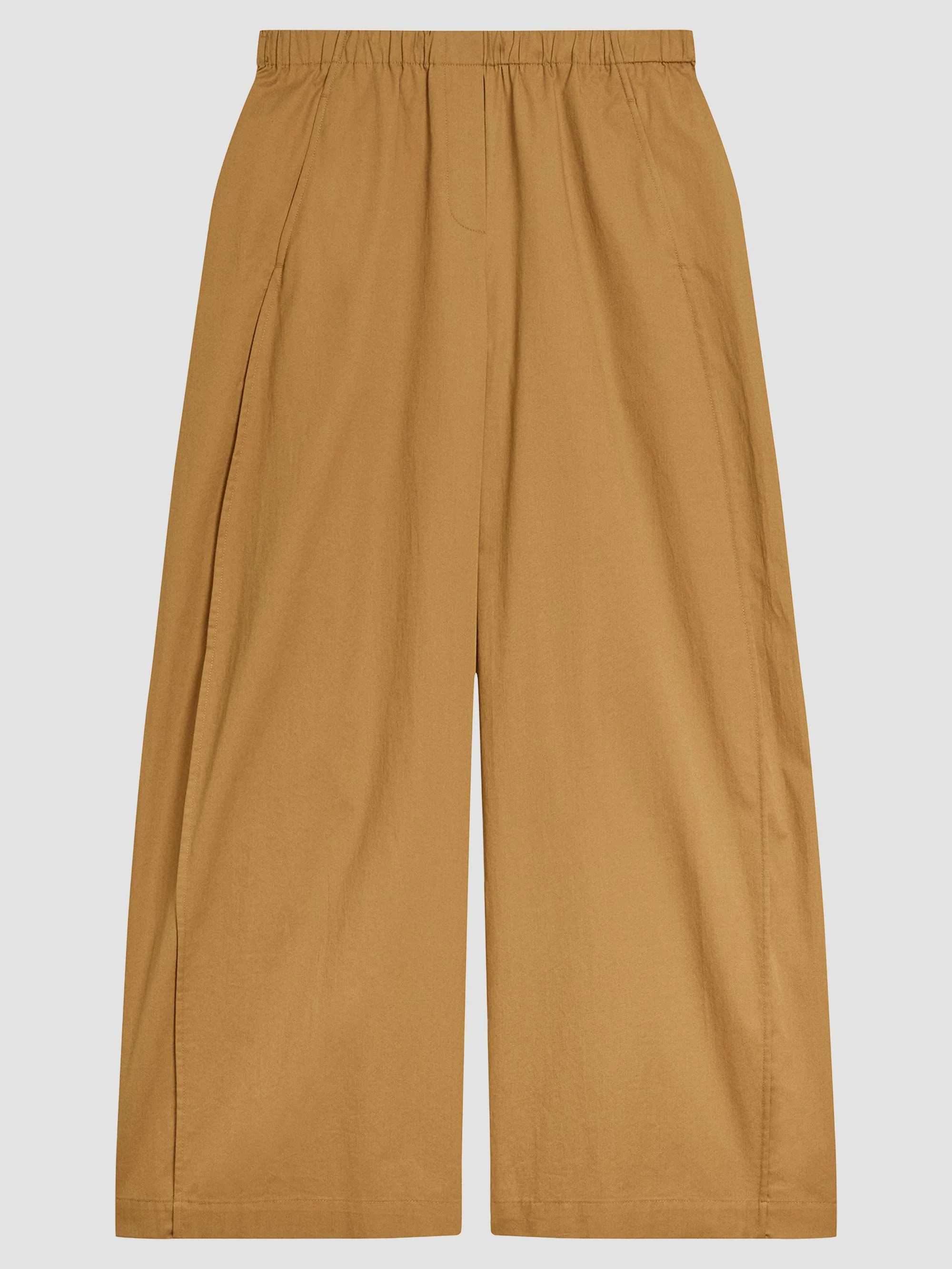 Women's Cotton Chino Parachute Pants - Bronze - 1