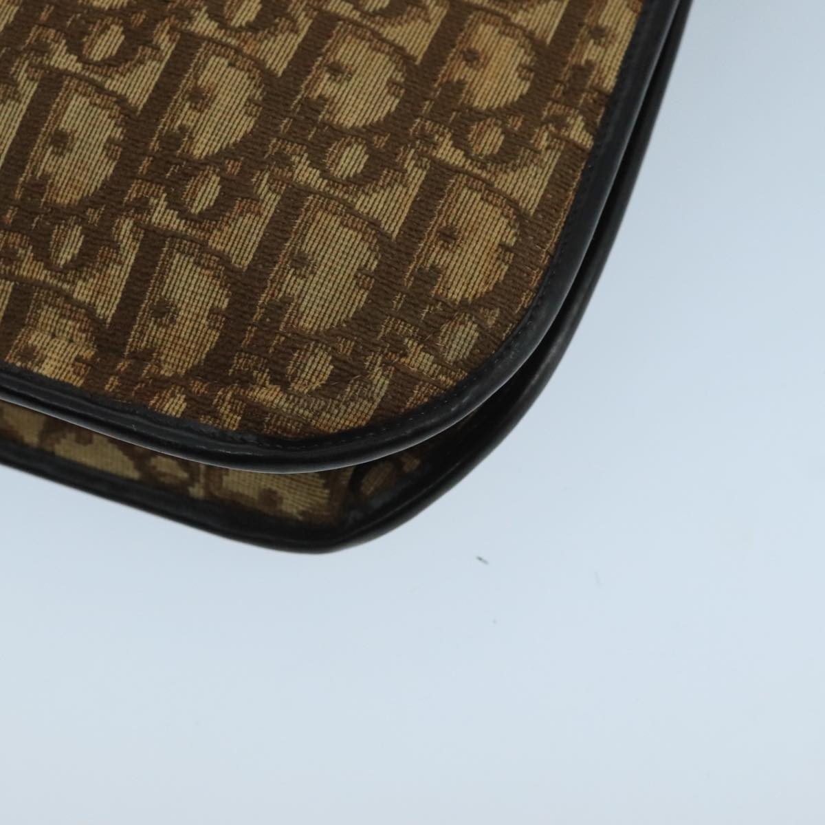 DIOR Trotter Canvas Hand Bag Brown - 9