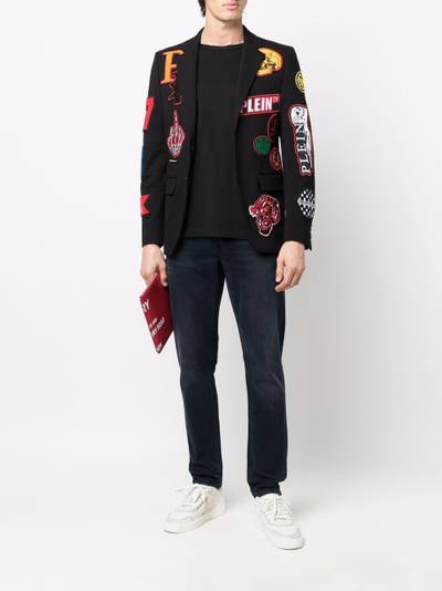 PHILIPP PLEIN Gigolò applique-patch blazer outlook