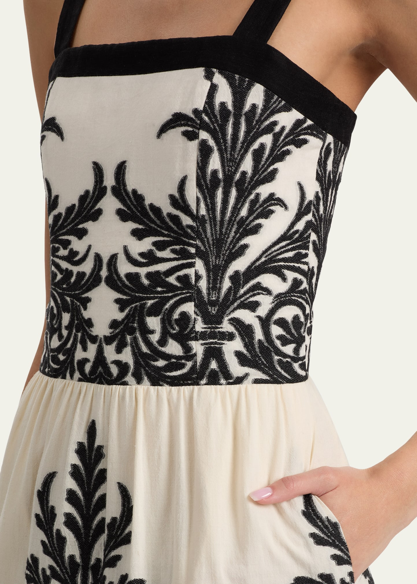 Saige Embroidered Tiered Maxi Dress - 5