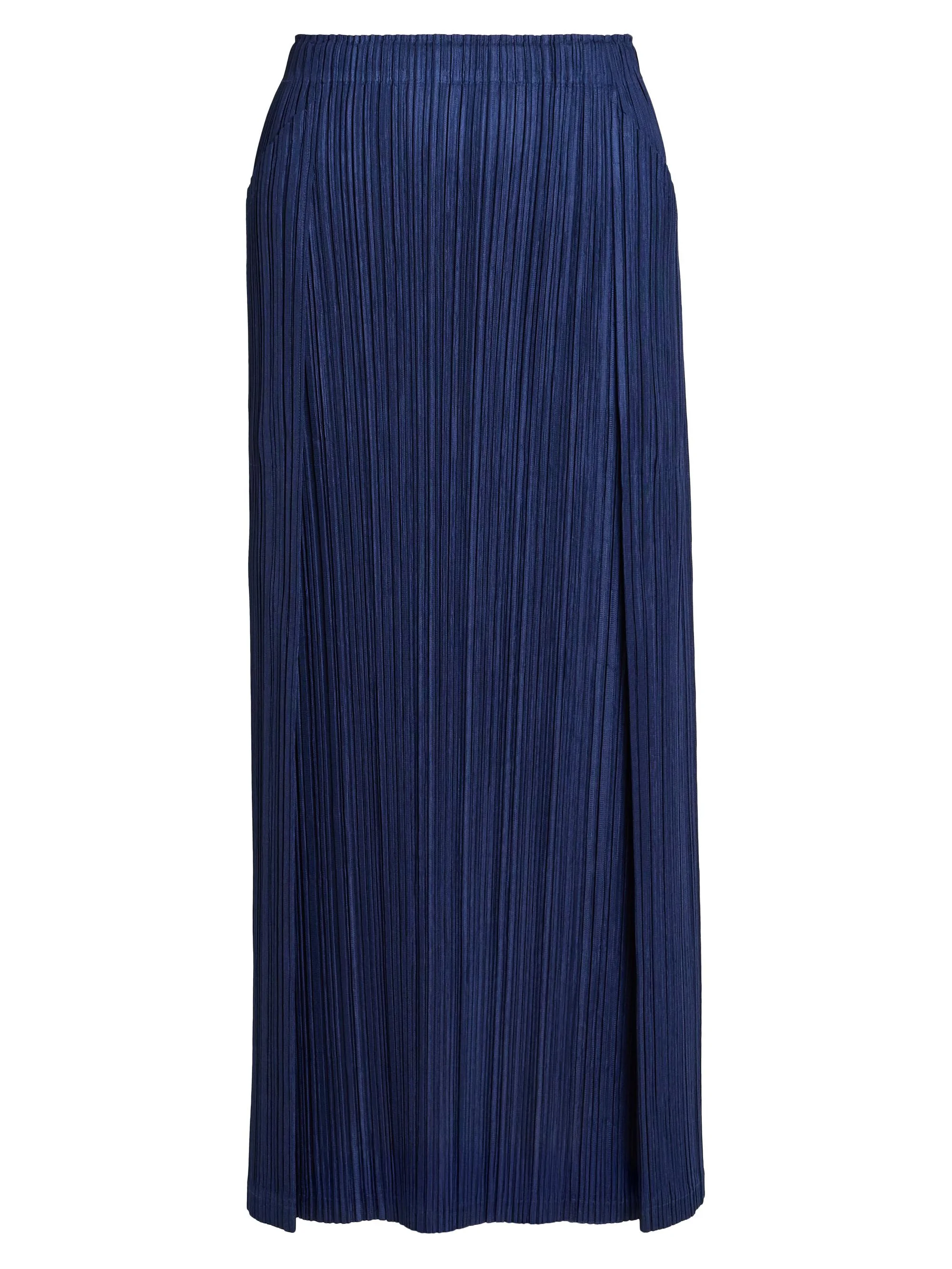 Women's Plissé Maxi Skirt - Navy - 1