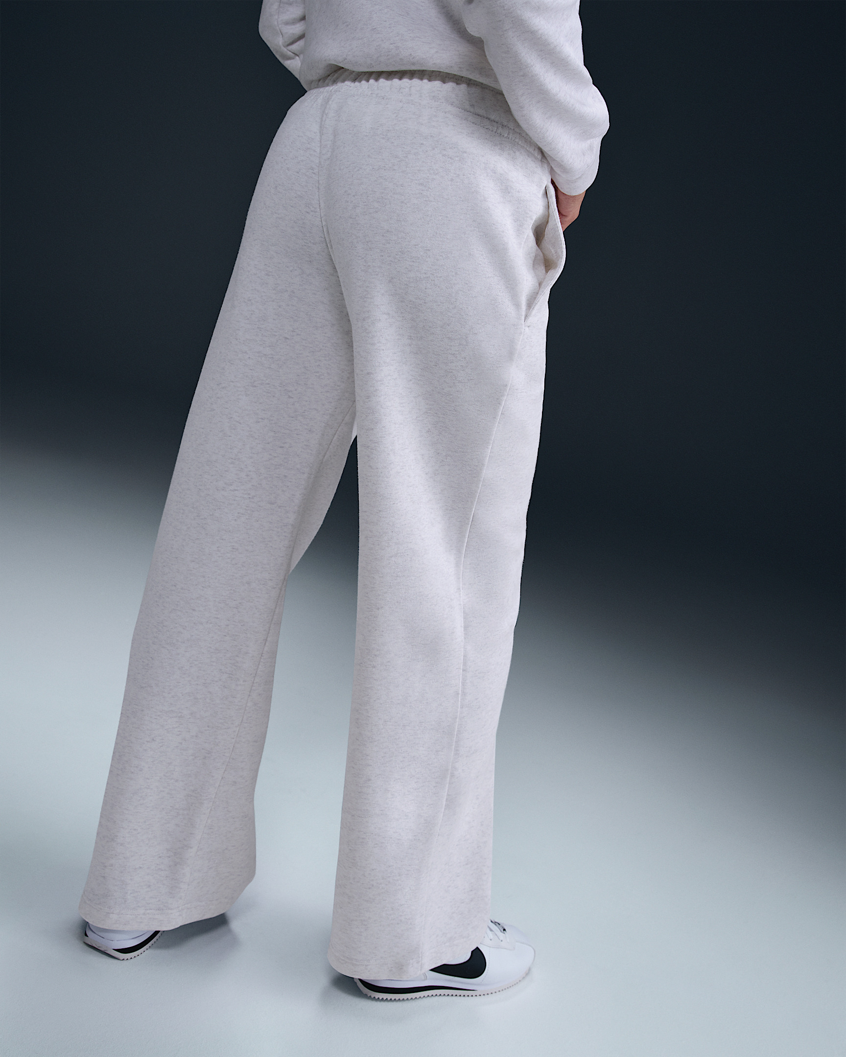 Nike Sportswear Club Fleece Women's Mid-Rise Wide-Leg Graphic Pants - 3