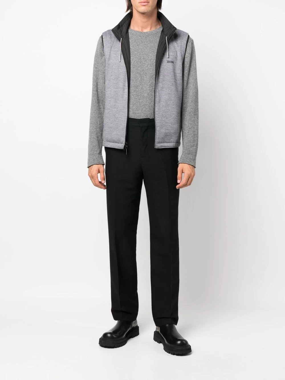 reversible cashmere gilet - 6
