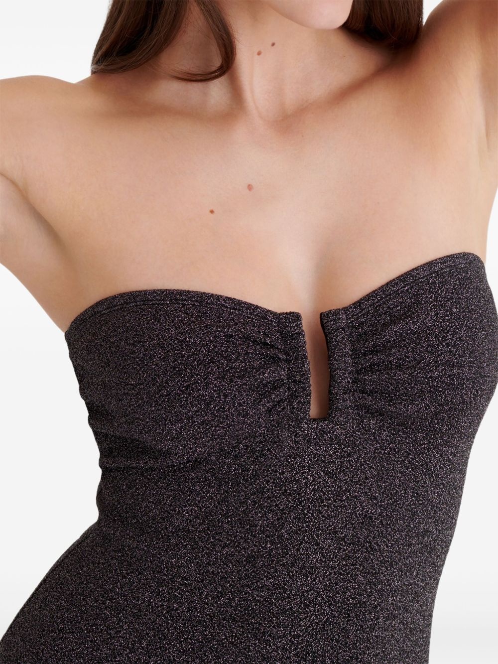 Scintillant strapless swimsuit - 6