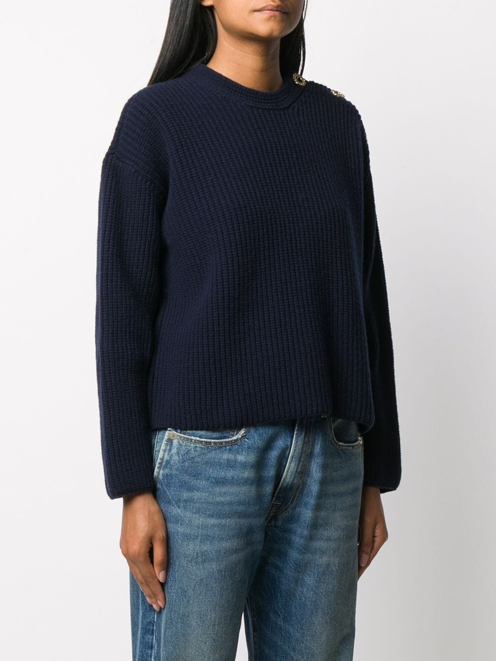 crew neck knitted jumper - 3