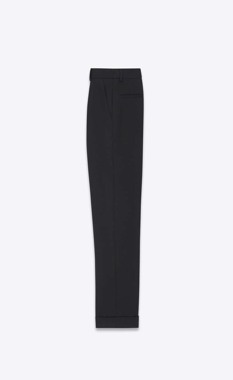 SAINT LAURENT loose-fit pants in saint laurent gabardine outlook