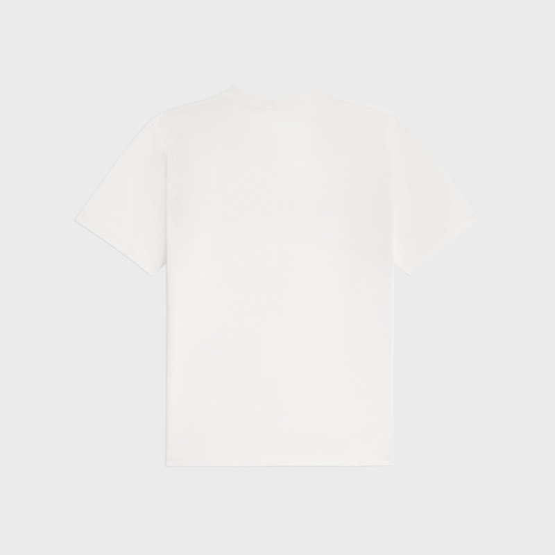 CELINE loose celine paris t-shirt in cotton jersey outlook