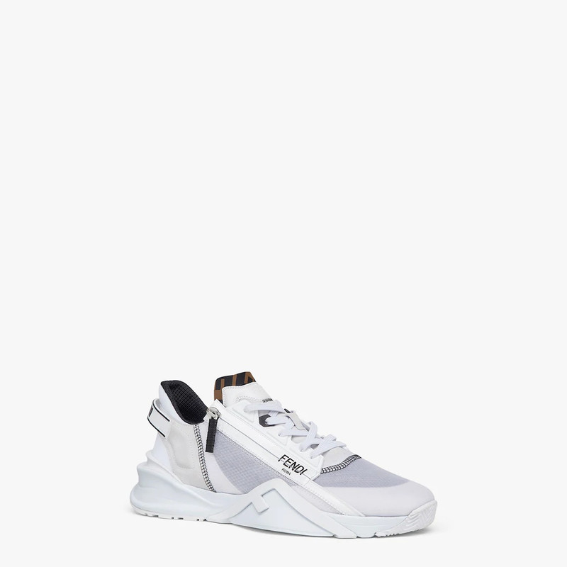 FENDI White nylon low-tops outlook