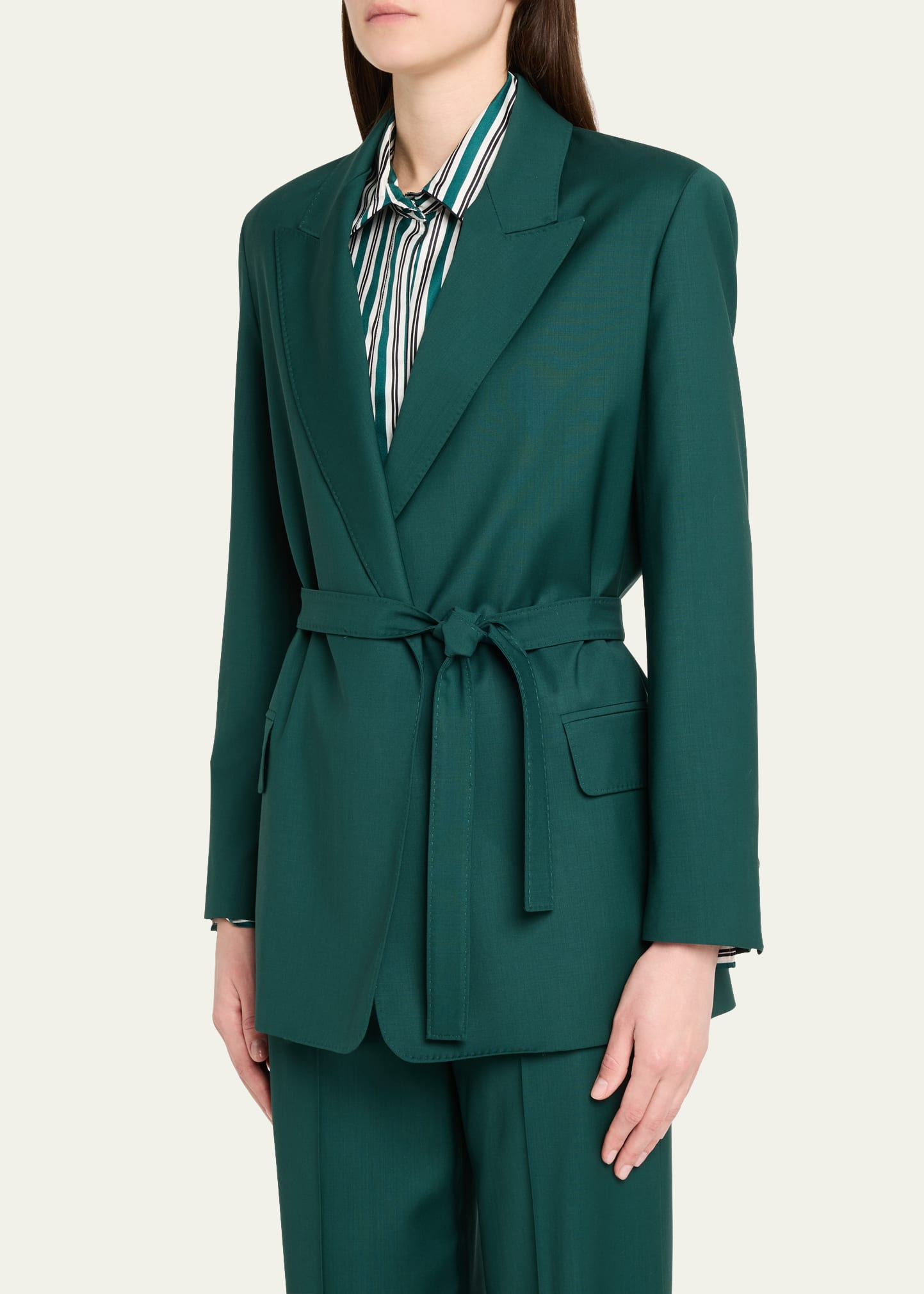 Talento Tie-Waist Wool Coat - 3