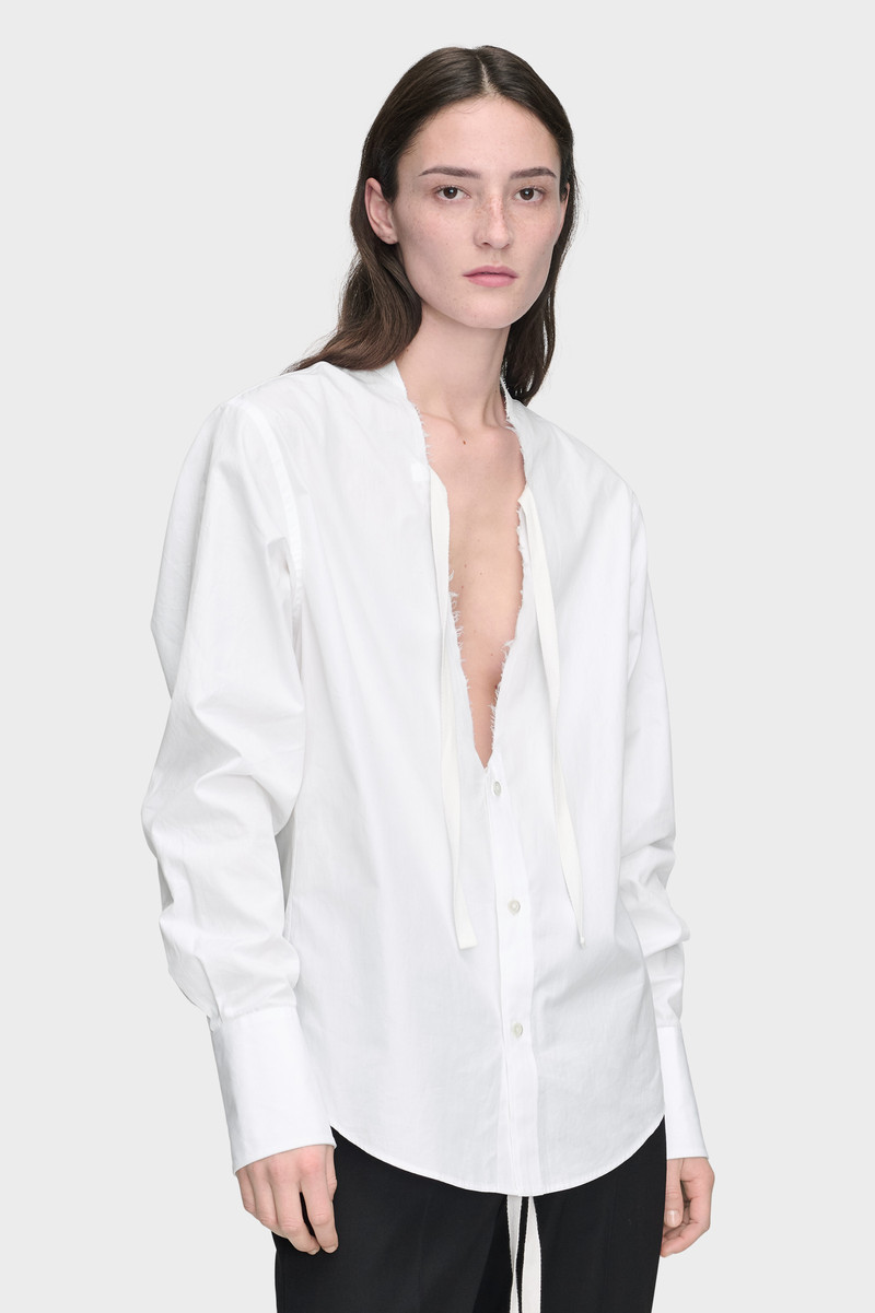 Maison Margiela V-Neck Cotton Shirt outlook