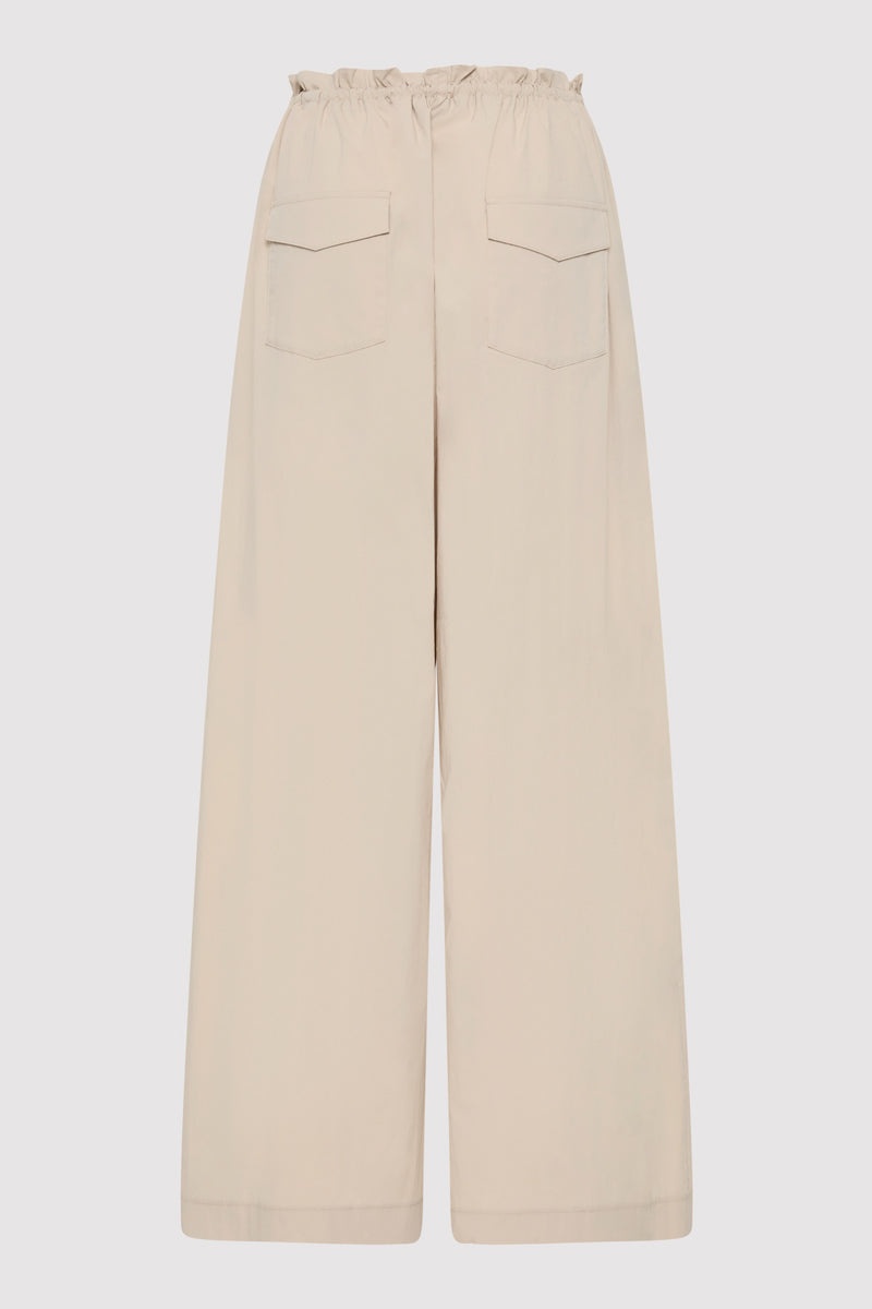 Petit Paperbag Waist Pants - Creme - 7