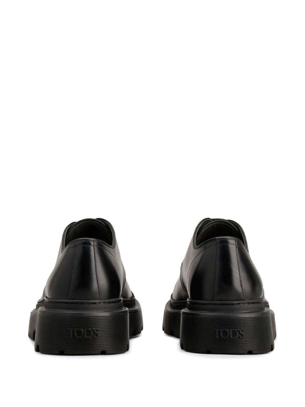 lace-up leather derby shoes - 3