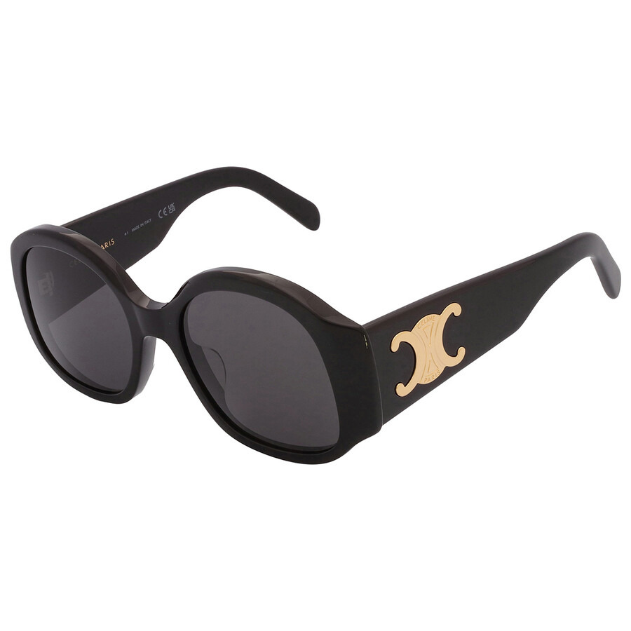 Celine Maxi Triomphe Smoke Rectangular Ladies Sunglasses CL40305U 01A 54 - 4