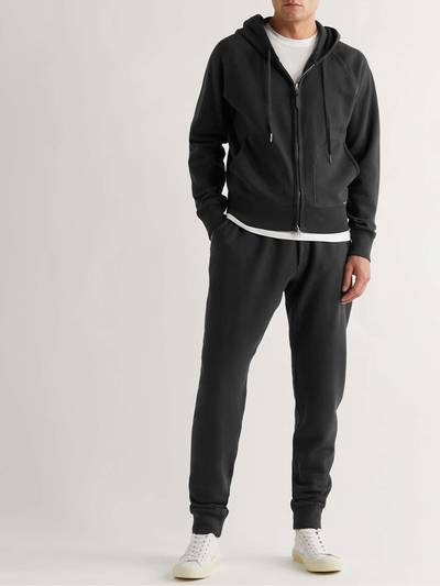 TOM FORD Tapered Garment-Dyed Cotton-Jersey Sweatpants outlook