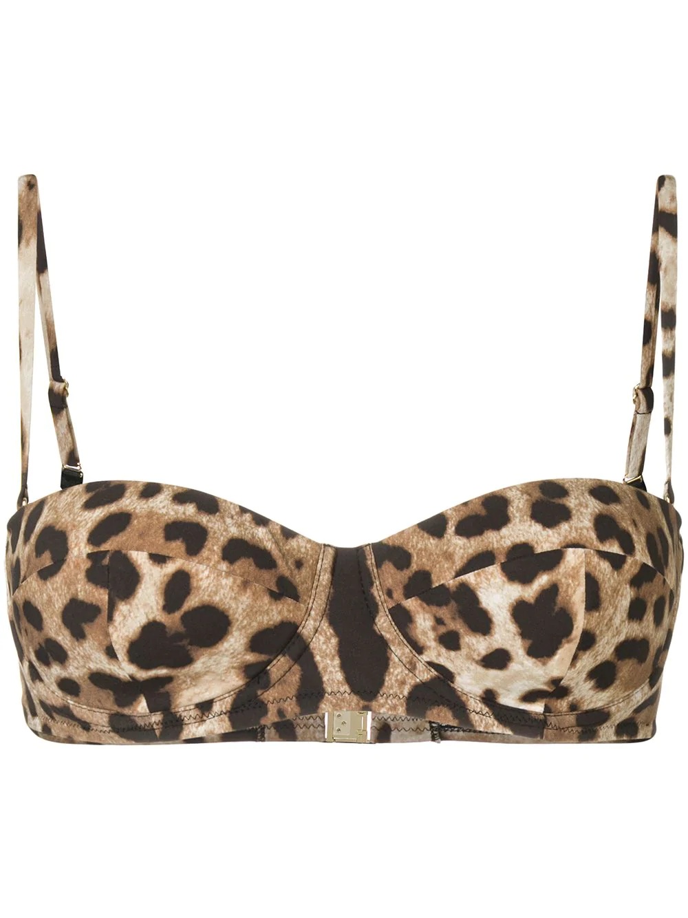 leopard bikini top - 1